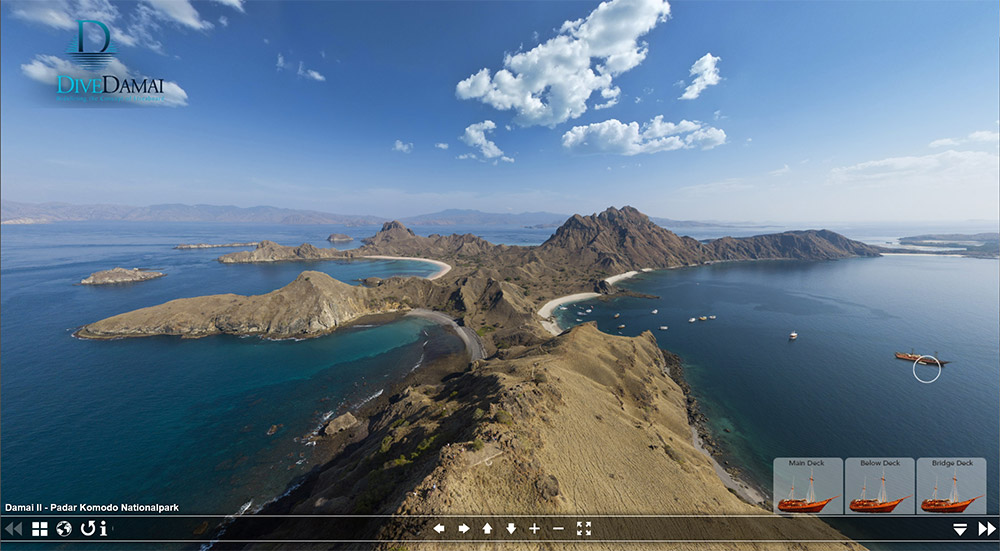 360 Grad Panoramen Dive Damai Indonesien Tauchsafari Liveaboard